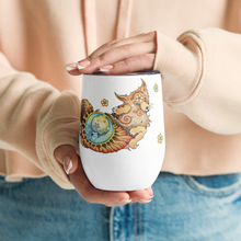 Load image into Gallery viewer, Foxy "Paws & Refresh" Wine Tumbler by Ruby Charm Colors