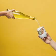 Load image into Gallery viewer, Foxy "Paws & Refresh" Wine Tumbler by Ruby Charm Colors