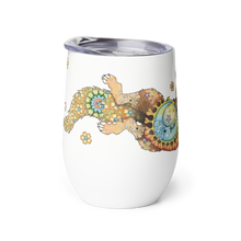 Load image into Gallery viewer, Foxy "Paws & Refresh" Wine Tumbler by Ruby Charm Colors