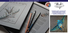 Load image into Gallery viewer, The Original Black Magic coloring book: Handmade, spiral bound, giclee cover, Artist Ed.