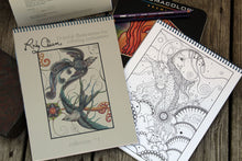 Load image into Gallery viewer, The Original Ruby Charm Colors handmade spiral-bound Artist Edition coloring book