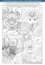 Load image into Gallery viewer, The Original Ruby Charm Colors handmade spiral-bound Artist Edition coloring book