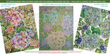 Load image into Gallery viewer, Hydrangeas: downloadable printable 2-page PDF for coloring