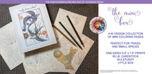 Load image into Gallery viewer, The Mini Box Set: A collection of 40 card sized 5.5"x7.5" coloring pages for travel & small spaces