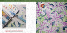 Load image into Gallery viewer, Ruffled Double Daylily: downloadable printable 2-page PDF for coloring