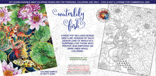 Load image into Gallery viewer, Waterlily Fish: downloadable printable 4-page PDF for coloring
