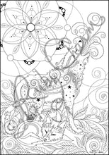Load image into Gallery viewer, Coyote and Fox: downloadable printable 2-page PDF for coloring