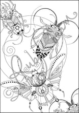 Load image into Gallery viewer, 3 Insects: downloadable printable 2-page PDF for coloring