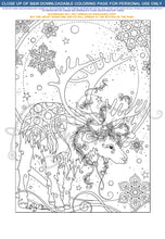 Load image into Gallery viewer, HOLIDAY BUNDLE: downloadable printable 8-page PDF for coloring
