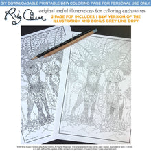 Load image into Gallery viewer, Wild Dogs: downloadable printable 2-page PDF for coloring