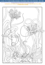 Load image into Gallery viewer, Garden Goods Bundle: downloadable printable 12-page PDF for coloring