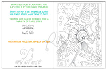 Load image into Gallery viewer, DIY Greeting Cards: downloadable printable 6-page PDF for coloring