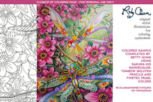 Load image into Gallery viewer, Insectimaginary A Few More Dragonfly Streamers: downloadable printable 2-page PDF for coloring