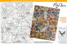 Load image into Gallery viewer, Insectimaginary Noctuid Treasureattica Moths: downloadable printable 2-page PDF for coloring