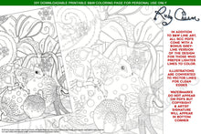 Load image into Gallery viewer, Holiday Squirrel: downloadable printable 2-page PDF for coloring
