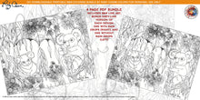 Load image into Gallery viewer, Koalas: downloadable printable 4-page PDF for coloring