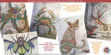Load image into Gallery viewer, Singles for Print: downloadable printable 44-page PDF with 22 designs for coloring