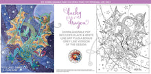 Load image into Gallery viewer, Lucky Dragon: downloadable printable 2-page PDF for coloring