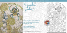 Load image into Gallery viewer, Garden Spider: downloadable printable 2-page PDF for coloring