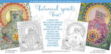 Load image into Gallery viewer, Botanical Spirit Bear: downloadable printable 4-page PDF for coloring