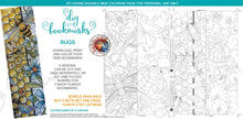 Load image into Gallery viewer, DIY Printable Bookmarks - INSECTS: downloadable printable 1-page PDF for coloring