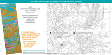 Load image into Gallery viewer, DIY Bookmarks - Ocean 2: downloadable printable 1-page PDF for coloring