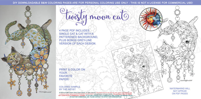 spiral bound coloring book – ruby charm colors