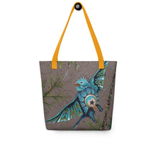 Load image into Gallery viewer, Litte Bird 15&quot; x 15&quot; Simple Tote by Ruby Charm Colors
