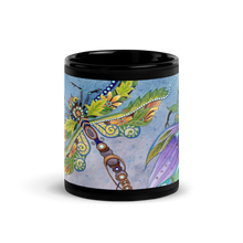 Load image into Gallery viewer, Insectimaginary 2 Black Glossy Mug by Ruby Charm Colors
