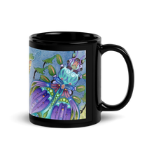 Load image into Gallery viewer, Insectimaginary 2 Black Glossy Mug by Ruby Charm Colors
