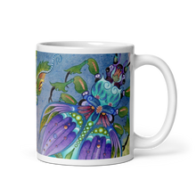 Load image into Gallery viewer, Insectimaginary 2 White Glossy Mug by Ruby Charm Colors
