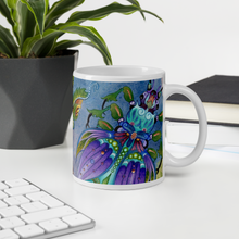 Load image into Gallery viewer, Insectimaginary 2 White Glossy Mug by Ruby Charm Colors
