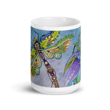 Load image into Gallery viewer, Insectimaginary 2 White Glossy Mug by Ruby Charm Colors
