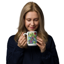 Load image into Gallery viewer, Insectimaginary 1 White Glossy Mug by Ruby Charm Colors
