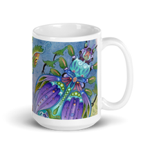 Load image into Gallery viewer, Insectimaginary 2 White Glossy Mug by Ruby Charm Colors
