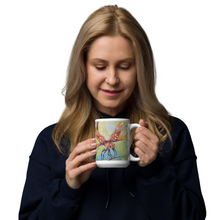 Load image into Gallery viewer, Insectimaginary 1 White Glossy Mug by Ruby Charm Colors
