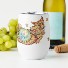 Load image into Gallery viewer, Foxy &quot;Paws &amp; Refresh&quot; Wine Tumbler by Ruby Charm Colors
