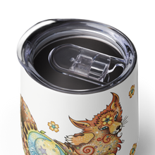 Load image into Gallery viewer, Foxy &quot;Paws &amp; Refresh&quot; Wine Tumbler by Ruby Charm Colors
