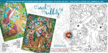 Load image into Gallery viewer, Arch Rabbits: downloadable printable 2-page PDF for coloring
