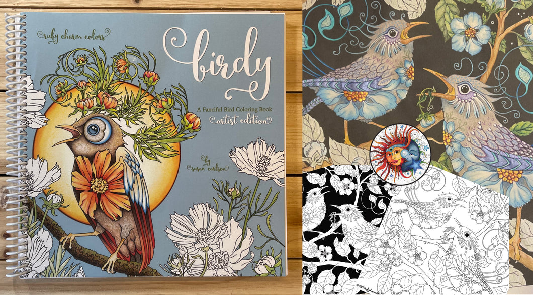 Birdy: A Fanciful Bird Coloring Book - Artist Edition - in stock now