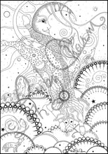 Load image into Gallery viewer, Bo Dog and the Moon: downloadable printable 2-page PDF for coloring
