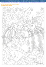 Load image into Gallery viewer, AUTUMN CAT: Downloadable printable 2-page PDF for coloring
