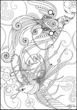 Load image into Gallery viewer, Spring Bundle: downloadable printable 10-page PDF (5 different designs) for coloring
