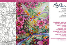 Load image into Gallery viewer, Insectimaginary A Few More Dragonfly Streamers: downloadable printable 2-page PDF for coloring
