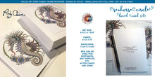 Load image into Gallery viewer, Set of 6 giclee, artist-signed greeting cards w/envelopes: Seahorse Circle
