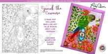 Load image into Gallery viewer, Jacob the Conure: downloadable printable 2-page PDF for coloring
