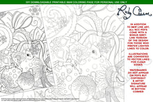 Load image into Gallery viewer, Holiday Squirrel: downloadable printable 2-page PDF for coloring
