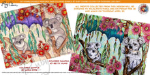 Load image into Gallery viewer, Koalas: downloadable printable 4-page PDF for coloring
