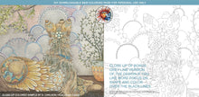 Load image into Gallery viewer, Kyra the Shepherd and Bird: downloadable printable 2-page PDF for coloring
