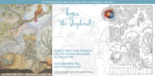 Load image into Gallery viewer, Kyra the Shepherd and Bird: downloadable printable 2-page PDF for coloring
